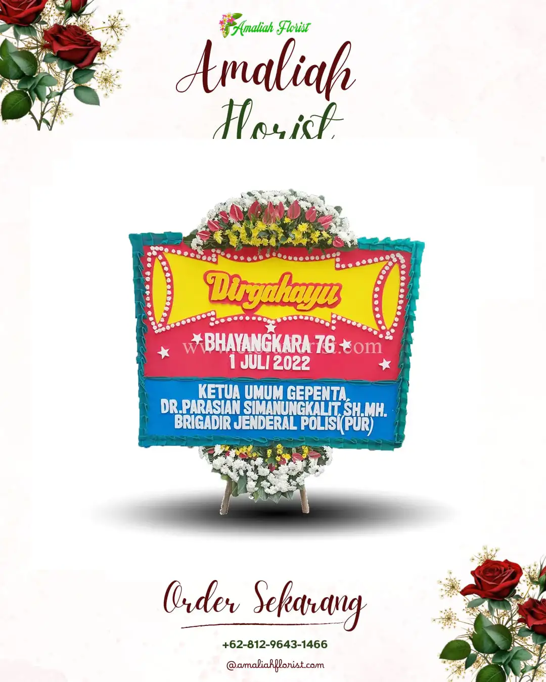 Papan Bunga HUT Ulang Tahun Bulungan